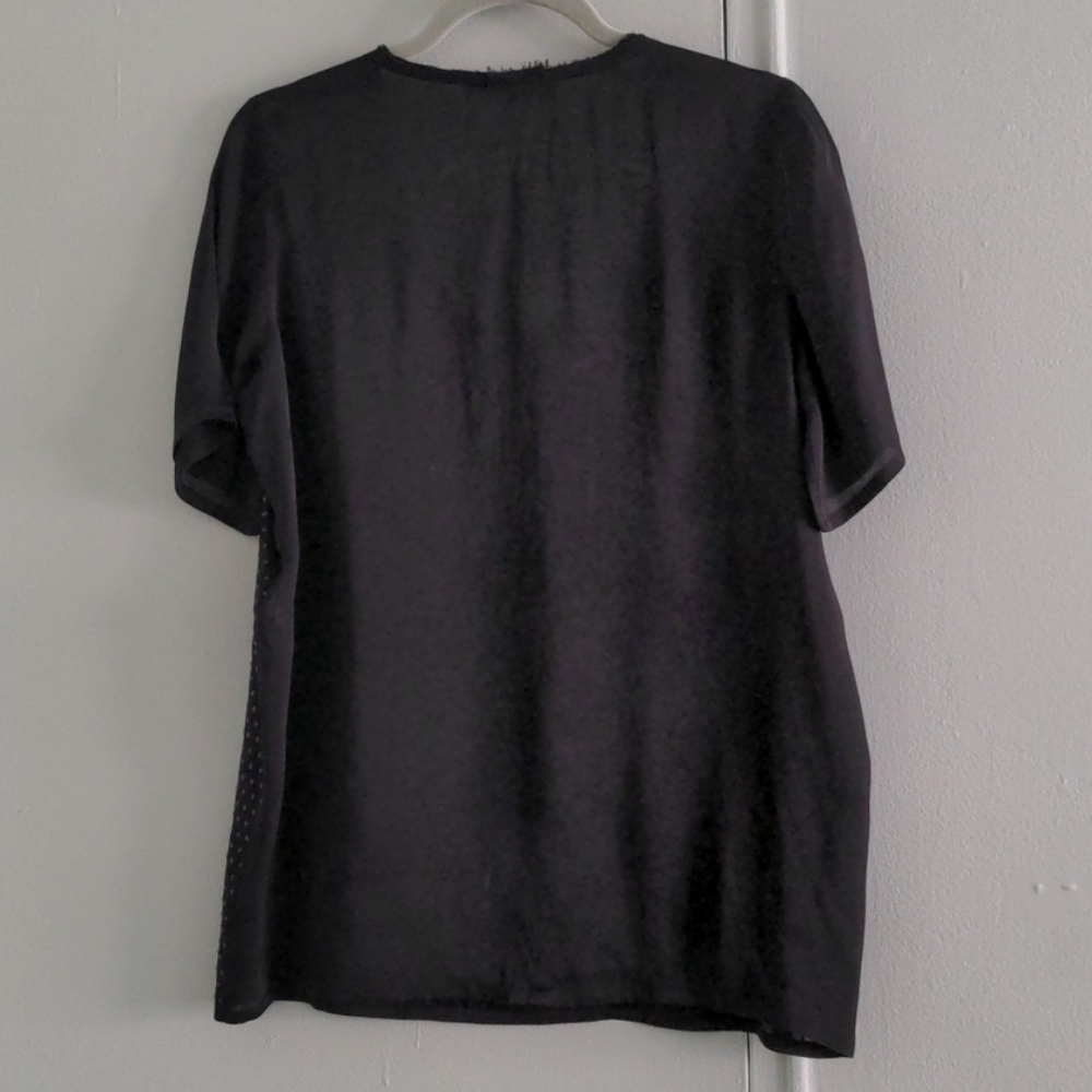 Stella Mccartney Silk Studded Short-Sleeved Top - Picture 2 of 7